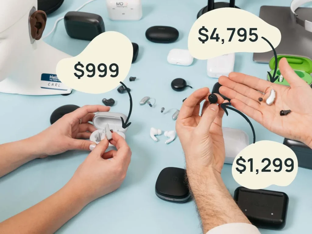 Hearing AIDS of different prices