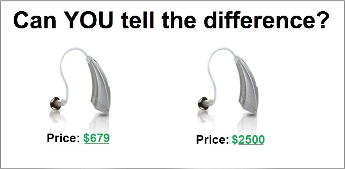 Cheap hearing AIDS and expensive hearing AIDS