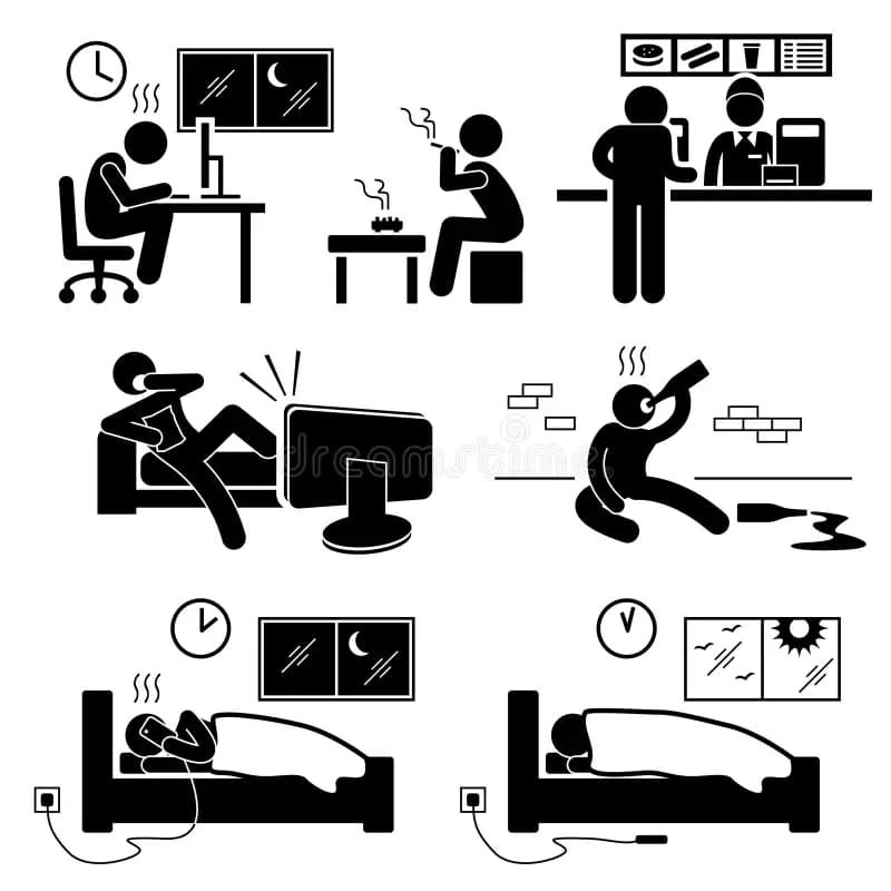 Individuals with poor lifestyle habits