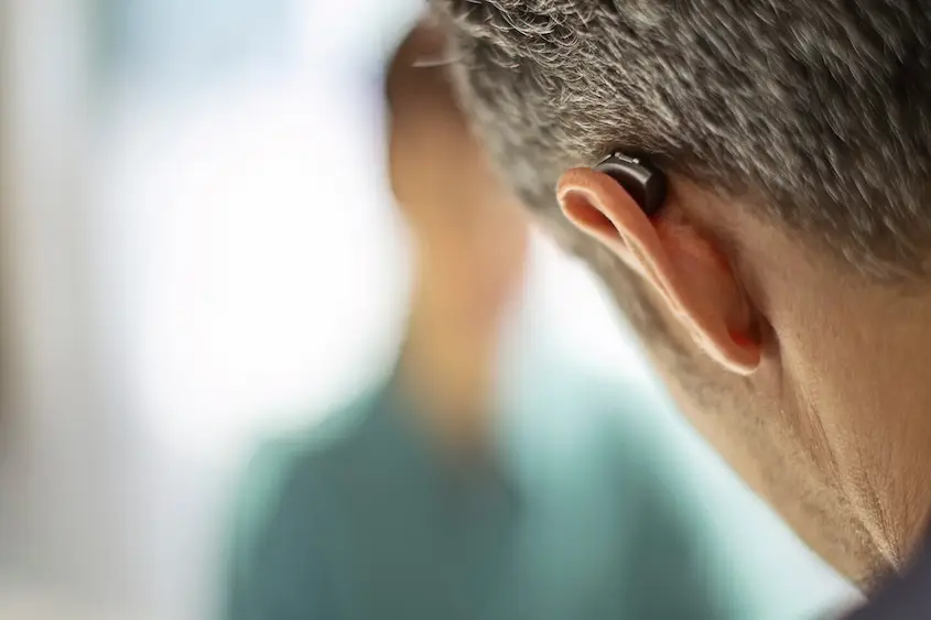 Wearing a hearing aid