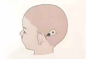 Children wear cochlear implants